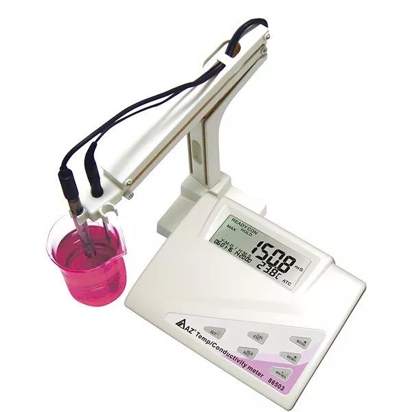 خرید EC متر رومیزی مدل AZ 86503 – دستگاه اندازه‌گیری رسانایی و دما برند AZ Instrument